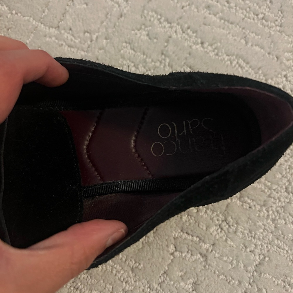 Franco Sarto Black Heeled Shoes Classic Design